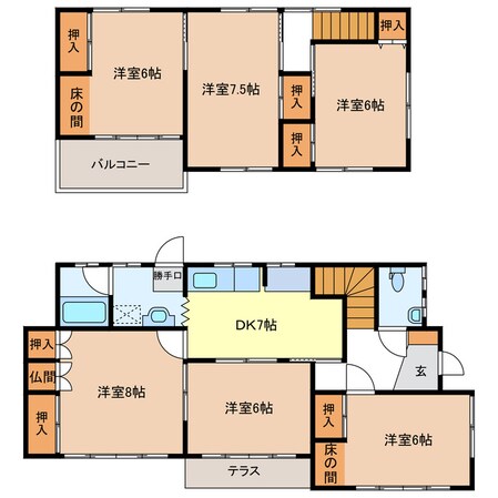 芸濃町椋本Y様貸家の物件間取画像